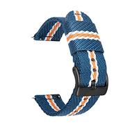 GGYTMQL Sangle de montre en nylon STRAPE NYLON STRIE DIAGLE 18 20 22 22 mm Sangle de libération de débit rapide/riz vert boucle en argent / 18 mm