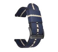 GGYTMQL Sangle de montre en nylon STRAPE NYLON STRIE DIAGLE 18 20 22 22 mm Sangle de libération de débit rapide/riz vert boucle en argent / 18 mm