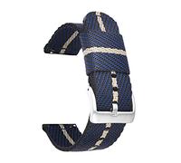 GGYTMQL Sangle de montre en nylon STRAPE NYLON STRIE DIAGLE 18 20 22 22 mm Sangle de libération de débit rapide/riz vert boucle en argent / 18 mm