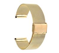 GGYTMQL Sangle de montre Universal Watch Band 16 mm 18 mm 20 mm 22 mm 24 mm Mesh Band en acier inoxydable Bracelet Bracelet Black Rose Gold Silver