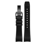 GGYTMQL Sangle de surveillance en caoutchouc 22 mm pour IWC IW390502 IW390209 Watch Band Deployment Clasp End Extrémité, 22 mm, caoutchouc