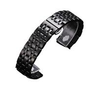 GGYTMQL Sangle d'extrémité incurvée Arc 16 mm 18 mm 19 mm 20 mm 21 mm 22 mm Bande de montre en acier en acier inoxydable solide 22 mm 22 mm