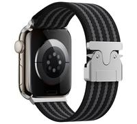 GGYTMQL Sangle en Nylon Haute densité pour Ultra Band 49mm 10 9 8 7 46mm 45 41 44 40mm 42 mm Bracelet élastique tressé pour la série Iwatch 6 SE 5 4 WatchBands