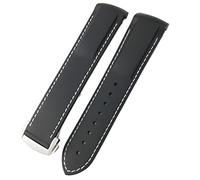 GGYTMQL Silicone en Caoutchouc Silicone Watch Band pour Seamaster GMT Diver 300 Speedmaster Hamilton 19 mm 20 mm 21 mm 22 mm Sangle de Montre