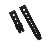 GGYTMQL Silicone Sports Sports Accessoires de montre en caoutchouc jaune Avenger 24 mm/noir/22 mm
