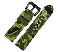 GGYTMQL Silicone Watch Band pour PAM111 386 441 STRACTS DE POURCHEUR DE SÉRIE 20 mm 22 mm 24 mm 26 mm Bracelet de camouflage sportif imperméable