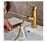 GGYTMQL Sortez de la salle de bain mélangeur de robineur en or robinet de salle de bain chromé chrome retirer le robinet de lavabo en laiton torneira banheiro (couleur: rosso)