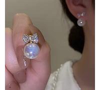 GGYTMQL Sparkling Zircon Pentagram Longues Oreilles pour Femmes Bijoux de Mariage Cadeaux d'anniversaire