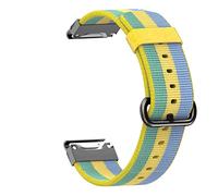 GGYTMQL Sport Sport Nylon Watch Band Release Rapide pour 6X 6 Pro 5X 5 Plus 935 Approche S60 Quatix5 / Jaune / 22 mm Feni * 6pro