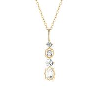 GGYTMQL Square Bar Crystal Pendant Collier 14K Femmes Bijoux de mariage légers fabriqués en Chine
