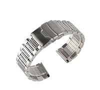 GGYTMQL STRAPE ARRRAPE ACTEUR INOXEUX 22 mm Black/Silver Solid masculin METRAL METAL Remplacement des accessoires / 22 mm/argent