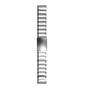 GGYTMQL Strape METTAL Metal-SEAKED SEAKE Watch Word POLIED 20 mm 22 mm Release Metal Watch Band Noir, Argent / 20 mm/Argent