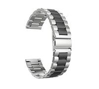 GGYTMQL STRAPE MONTRE METAL STRAP ACTEUR INOXED ACTEUR 20MM 22 mm Remplacement rapide Accessoires de montre / 22 mm/Rose en argent