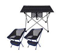 GGYTMQL Table à Manger Pliante Ultraliger en Aluminium Randonnée Tableaux de Pliage d'escalade Portable Tableau de Camping extérieur/Air Lit d'ordinateur de Fourrure Pliable (Couleur: 1PCS Table)