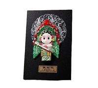 GGYTMQL Table Desktop Decor Sichuan Opera Fasial Makeup Doll Decoration décorations Pékin Opéra Fasial Makeup Doll Pendant Chinoiserie Sichuan Gifts Living Room Dining Room Decorations Ornement (Col