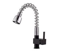 GGYTMQL Tapisseur de Cuisine Tap Tout cuivre, Cuisine carrée, Dessiner du bac à Eau, Robinet, Robinet de Cuisson de Peinture Noire.