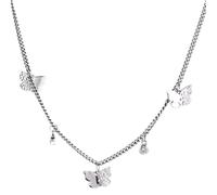 GGYTMQL Tassel Crystal Butterfly Round Perle Charme Pendant Collier pour Femmes Bijoux de Mariage Collier Collier