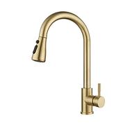 GGYTMQL Tirez Le capteur Gold Kitchen Faucet Touch Control Control Robinet Mixer pour Kitchen Touch Sensor Kitchen Mixer Tap (Matte Black3, Smart Touch)