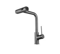 GGYTMQL Touchez Le Robinet de Cuisine Sensible avec capteur Black G3 / 8 3 Modes Modes Crane Crane FINISE Nickel Bracke