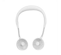 GGYTMQL Ventilateur à Main, Mini Ventilateur de Main Portable Ventilateur Paresseux Pending Couche Ventilateur USB Charge Double tête Pliable Pliable (Blanc)