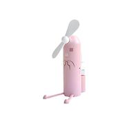 GGYTMQL Ventilateurs à Main 1PC Mini Mini Van Solder Cartoon Téléphone Spray Reccharagable Portable Water USB Ventilateur (Couleur: Vert, Taille: 12,5x10,3 cm)