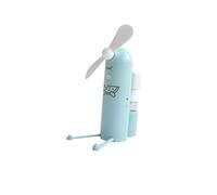 GGYTMQL Ventilateurs à Main 1PC Mini Mini Van Solder Cartoon Téléphone Spray Reccharagable Portable Water USB Ventilateur (Couleur: Vert, Taille: 12,5x10,3 cm)