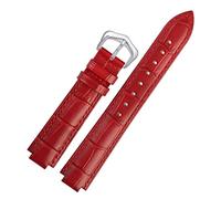 GGYTMQL Véritable Bande de Montre en Cuir pour Bracelet de Bracelet Ballon Bleu Men de Bracelet en Cuir Convexe féminin 14 * 8 mm 18 * 11 mm 20 * 12 mm Bracelet de Mode