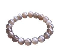GGYTMQL Véritable Naturel Noire Lune de Lune Sunstone Cristal Clair Perles Rondes Bracelet féminin 7-10 mm
