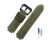 GGYTMQL Véritable sangle de montre en cuir compatible avec Timex Watch T2N721 T2N720 739 TW2T6300 Band 24 * 16 mm Watch Band avec vis et outils