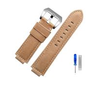GGYTMQL Véritable sangle de montre en cuir compatible avec Timex Watch T2N721 T2N720 739 TW2T6300 Band 24 * 16 mm Watch Band avec vis et outils