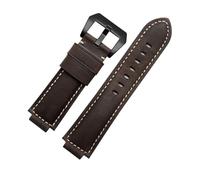 GGYTMQL Véritable sangle de montre en cuir compatible avec Timex Watch T2N721 T2N720 739 TW2T6300 Band 24 * 16 mm Watch Band avec vis et outils
