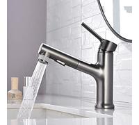 GGYTMQL Watercountertop Cuisine robinet cuivre robinet de traction de cuivre et lavabo à froid au-dessus du comptoir du bassin Robinet d'eau sur la tête de lavage (DF)