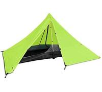 GGZONE 1 Personne Triangle Camping Tente Double Couche Imperméable Léger Extérieur Portable Pyramide Tente Bonnes Choses (Vert) Beautiful Scenery