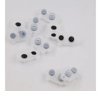 GGZone JDS 001 011 030 JDM-030 040 055 Lot de 10 coussinets conducteurs en caoutchouc pour manette PS4 L2 R2 L1 R1 Boutons en caoutchouc (JDS-055 JDS-050) (JDS-030 JDS-040)