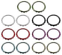 GGZone Lot de 2 anneaux chromés pour manette de PS5 Violet