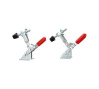 GH-101A Lot de 2 pinces à dégagement rapide pour pince à bascule, capacité de maintien de 50 kg, outil à main en fer galvanisé pour gabarits de travail du bois et fixations d'atelier avec embouts en
