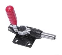 GH-305-C Collier de serrage rapide en fer de 32 mm avec capacité de 227 kg, mécanisme à piston push-pull, poignée antidérapante rouge pour soudure