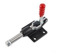 Gh-305-c Libération rapide verticale pour pince à bascule Capacité 226,8 kg Poignée rouge pour soudure Travail du bois Fabrication de métaux Tâches d'assemblage avec plaque de base en acier et embout