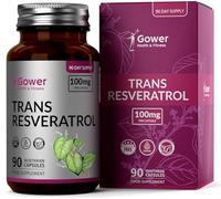 GH Resveratrol | 90 Supplément de Resvératrol Haute Concentration - 100 mg de Trans Resveratrol par Portion | Antioxydant à base de Renouée du Japon | Ni OGM Ni Allergènes | Fabriqué au Royaume-Uni