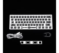 GH60 GK61 RGB Hot Swap Contrôleur autonome Tyce-C ANSI Kit de clavier mécanique de bricolage, boîte en plastique, boîtier en aluminium CNC plaque PCB