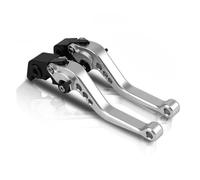 GHAEKEBC Leviers Frein Et Embrayage pour Moto pour Triumph 765 pour Street Triple R 2017 2018 2019 Frein Moto Frein Réglable Embrayage Levier Poignée(Argent)