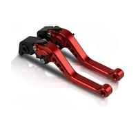 GHAEKEBC Leviers Frein Et Embrayage pour Moto pour Triumph 765 pour Street Triple R 2017 2018 2019 Frein Moto Frein Réglable Embrayage Levier Poignée(Rouge)