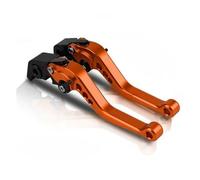GHAEKEBC Leviers Frein Et Embrayage pour Moto pour Triumph 765 pour Street Triple R 2017 2018 2019 Frein Moto Frein Réglable Embrayage Levier Poignée(Orange)
