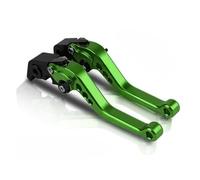 GHAEKEBC Leviers Frein Et Embrayage pour Moto pour Triumph 765 pour Street Triple R 2017 2018 2019 Frein Moto Frein Réglable Embrayage Levier Poignée(Vert)
