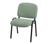 GHAKKE Housses De Chaises De Bureau Élastiques en Jacquard pour Visiteurs Ensemble De Deux Housses De Chaises De Salle À Manger Protection Extensible pour Tabourets De Cuisine(Green,1PCS)