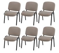GHAKKE Housses De Chaises De Bureau Élastiques en Jacquard pour Visiteurs Ensemble De Deux Housses De Chaises De Salle À Manger Protection Extensible pour Tabourets De Cuisine(Khaki,6PCS)