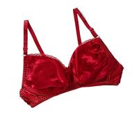 GHAKKE Soutien-Gorge 100% Soie De Mûrier, Soutien-Gorge Triangle Ultra-Fin D'été, Soutien-Gorge Sexy en Satin Double Face, Bras sans Fil Confortable Au Quotidien(04,40/90)