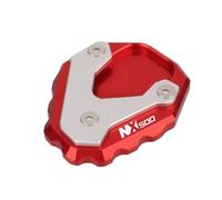 GHALSIEAV Support de béquille latérale pour H&Onda NX500 NX400 NX 500 400 2023 2024 béquille de Moto Pied Support latéral agrandisseur Plaque Repose-Pieds Extension de pédale(NX500 Red)