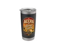 GhanaGghanéen Ghanés Accra Is Always Calling Gobelet isotherme en acier inoxydable double paroi