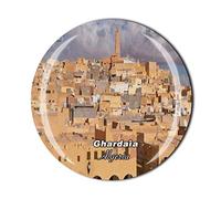 Ghardaïa Algérie Aimant de réfrigérateur souvenir de voyage Cadeau de cuisine Décoration de maison Sticker magnétique Cristal Réfrigérateur Collection Aimant